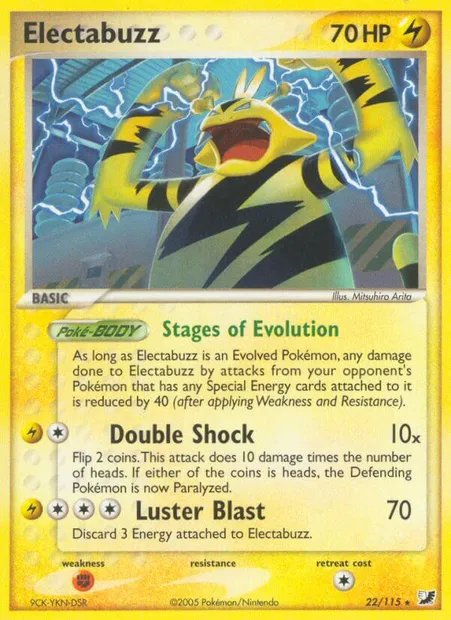 Electabuzz, Pokémon card UF 22 — Unseen Forces set