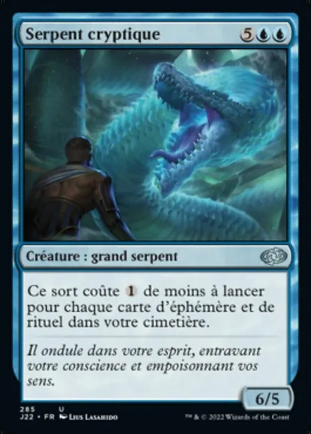 Serpent cryptique, carte Magic J22 285 — extension Jumpstart 2022