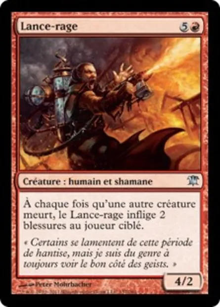 Lance-rage, carte Magic ISD 157 — extension Innistrad