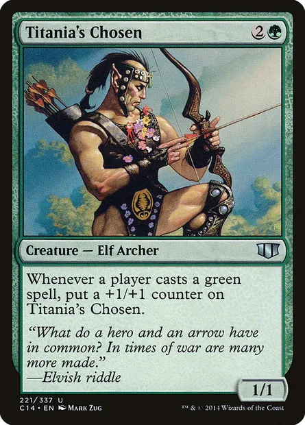Titania's Chosen, Magic card C14 221 — Commander 2014 set