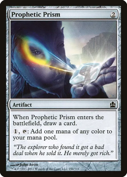Prophetic Prism, Magic card CMD 256 — Commander 2011 set