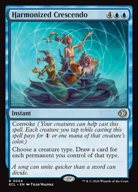 Harmonized Crescendo, Magic card ECL 54 — Lorwyn Eclipsed set