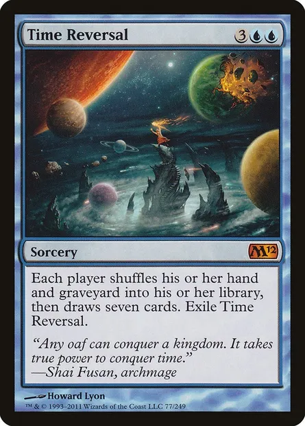 Time Reversal, Magic card M12 77 — Magic 2012 set