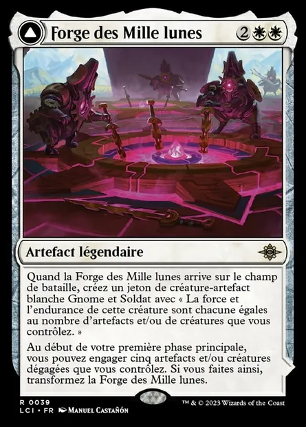Forge des Mille lunes // Baraquement des Mille, carte Magic LCI 39 — extension The Lost Caverns of Ixalan