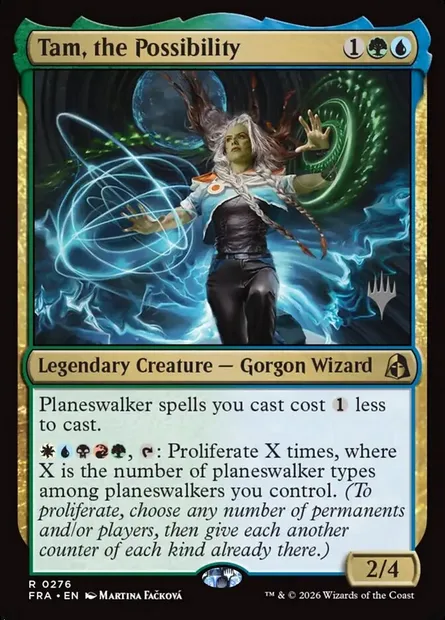 Tam, la possibilité, carte Magic PFRA 276p — extension Reality Fracture Promos