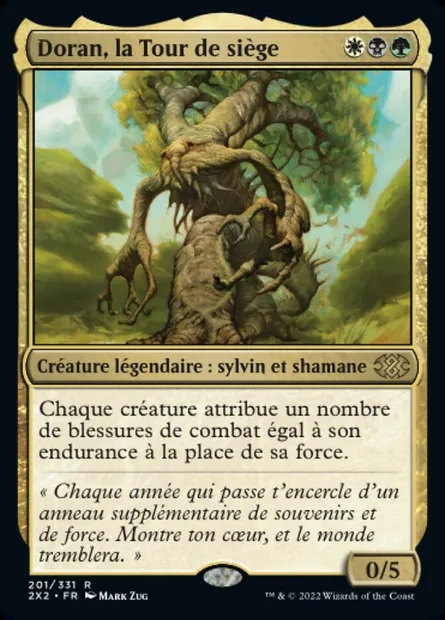 Doran, la Tour de siège, carte Magic 2X2 201 — extension Double Masters 2022