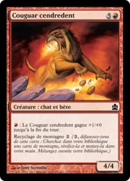 Couguar cendredent, carte Magic CMD 115 — extension Commander 2011