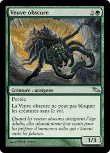 Veuve obscure, carte Magic SHM 117 — extension Sombrelande