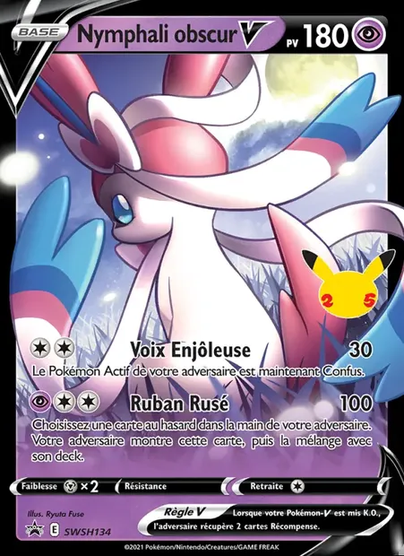 Nymphali obscur V, carte Pokémon SWSH 134 — extension Promo SWSH