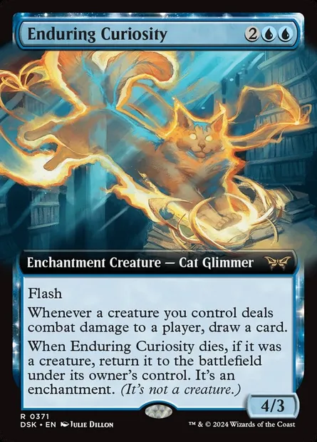 Enduring Curiosity, Magic card DSK 371 — Duskmourn: House of Horror set