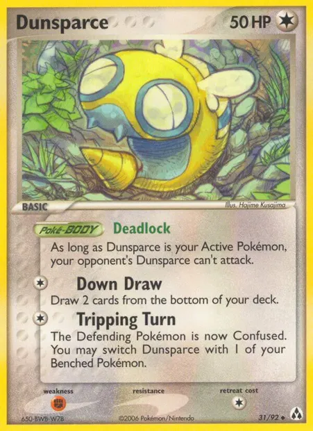 Dunsparce, Pokémon card LM 31 — Legend Maker set