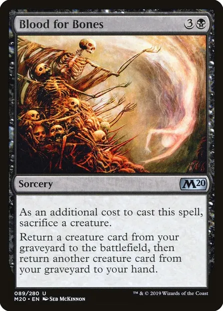 Blood for Bones, Magic card M20 89 — Core Set 2020 set