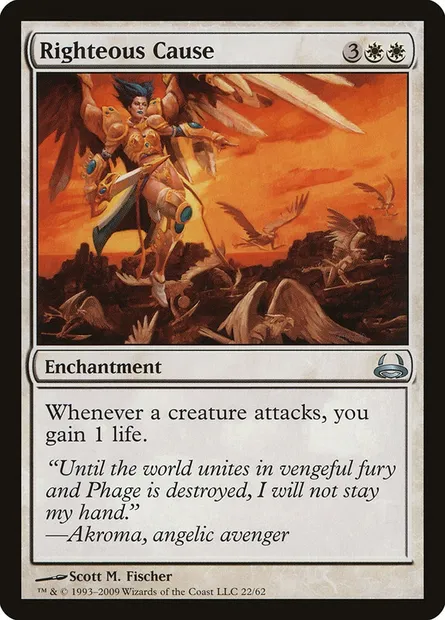 Righteous Cause, Magic card DDC 22 — Duel Decks: Divine vs. Demonic set