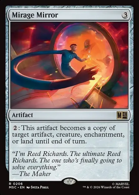 Mirage Mirror, Magic card MSC 206 — Marvel Super Heroes Commander set