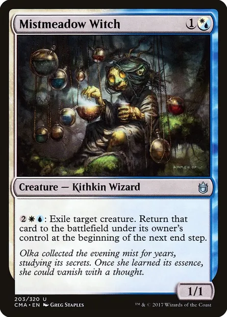 Mistmeadow Witch, Magic card CMA 203 — Commander Anthology set