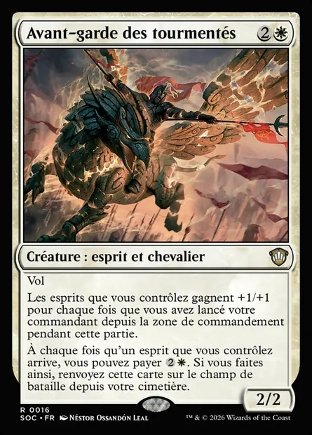 Avant-garde des tourmentés, carte Magic SOC 16 — extension Secrets of Strixhaven Commander