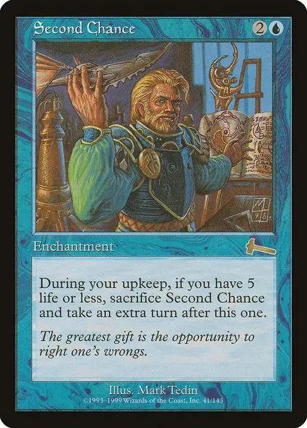 Second Chance, Magic card ULG 41 — Urza's Legacy set