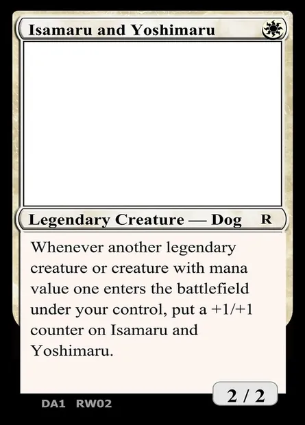 Isamaru and Yoshimaru, carte Magic UNK RW02b — extension Unknown Event