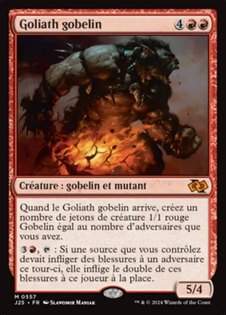 Goliath gobelin, carte Magic J25 557 — extension Foundations Jumpstart