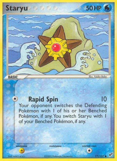 Staryu, Pokémon card DX 77 — Deoxys set