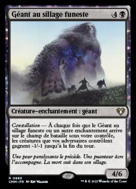 Géant au sillage funeste, carte Magic CMM 865 — extension Commander Masters