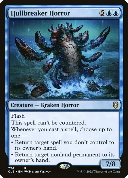 Hullbreaker Horror, Magic card CLB 724 — Commander Legends: Battle for Baldur's Gate set