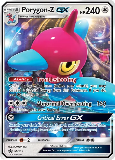 Porygon-Z GX, carte Pokémon SM 216 — extension Promo SM