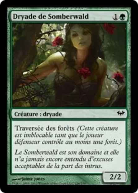 Dryade de Somberwald, carte Magic DKA 126 — extension Obscure Ascension