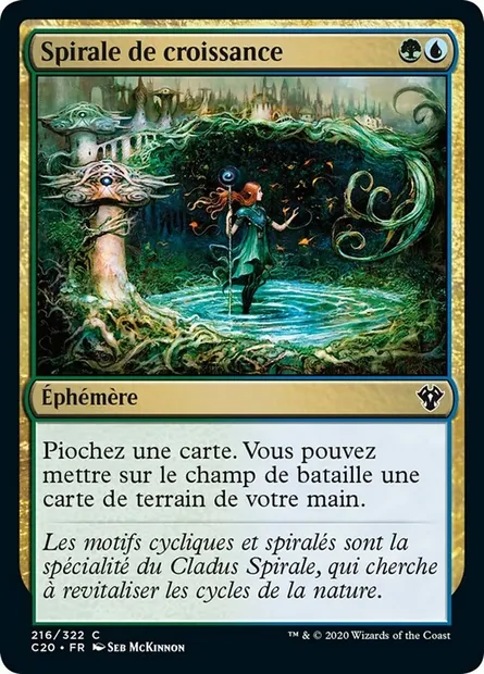 Spirale de croissance, carte Magic C20 216 — extension Commander 2020