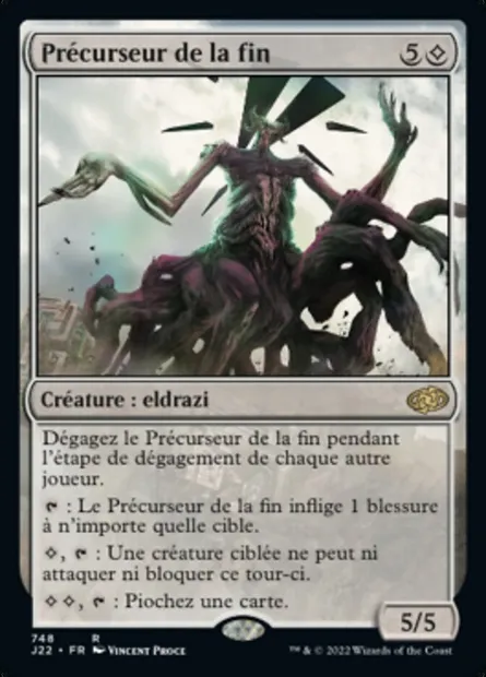 Précurseur de la fin, carte Magic J22 748 — extension Jumpstart 2022