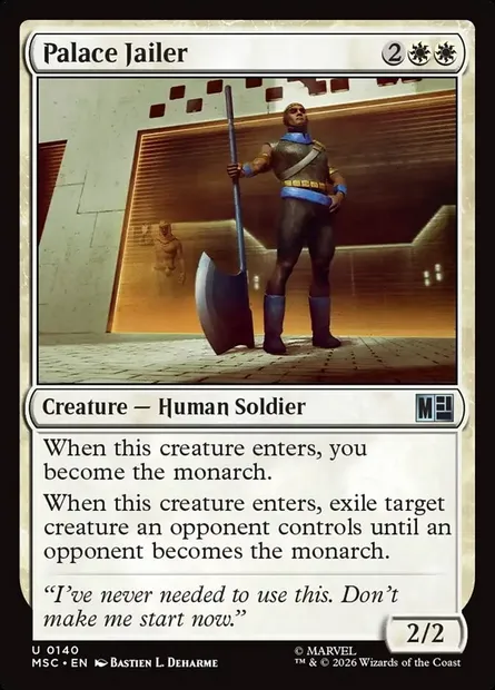 Palace Jailer, Magic card MSC 140 — Marvel Super Heroes Commander set