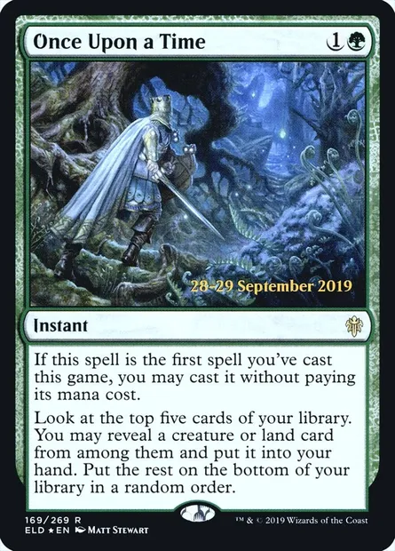 Once Upon a Time, Magic card PELD 169s — Throne of Eldraine Promos set