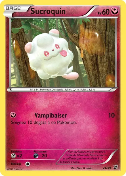 Sucroquin, carte Pokémon KSS 24 — extension Bienvenue à Kalos