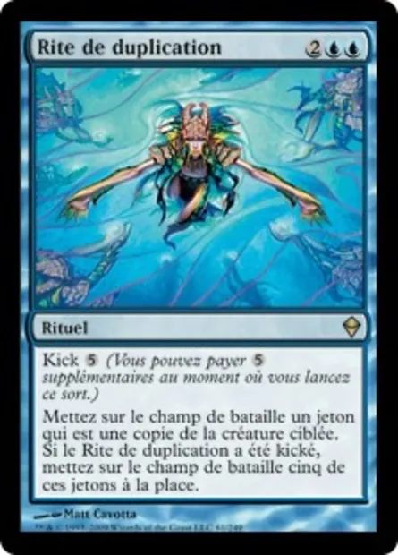 Rite de duplication, carte Magic ZEN 61 — extension Zendikar