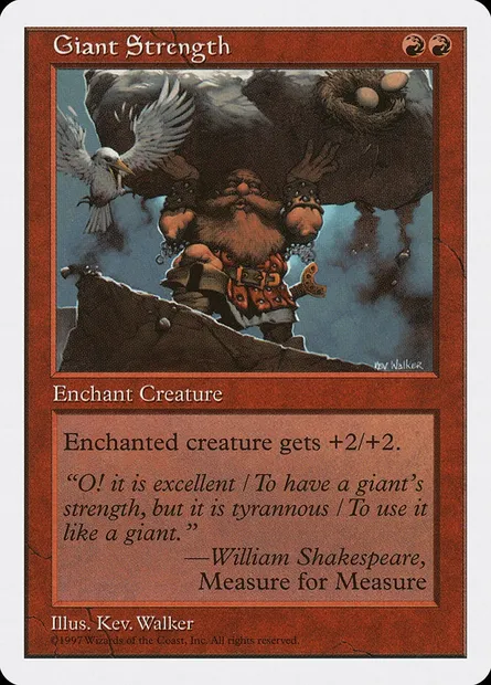 Giant Strength, Magic card 5ED 233 — Fifth Edition set