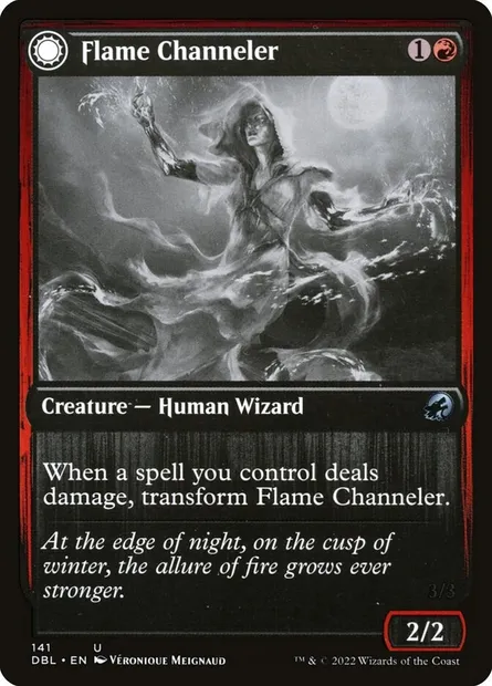 Flame Channeler // Embodiment of Flame, Magic card DBL 141 — Innistrad: Double Feature set