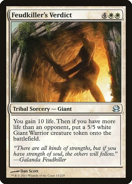 Feudkiller's Verdict, Magic card MMA 15 — Modern Masters set