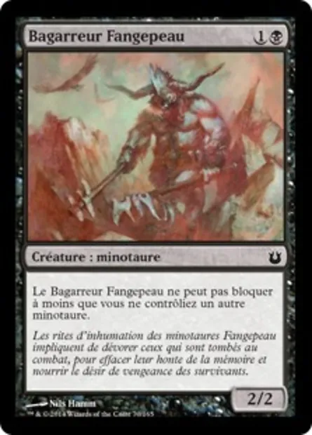 Bagarreur Fangepeau, carte Magic BNG 70 — extension Créations divines