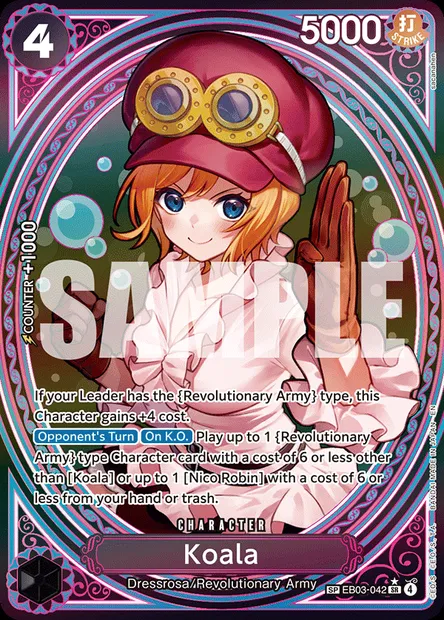 Koala, One Piece card EB03-042 — ONE PIECE HEROINES EDITION set