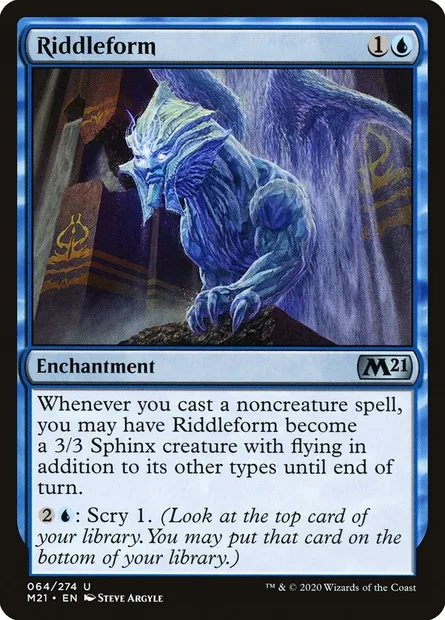 Riddleform, Magic card M21 64 — Core Set 2021 set