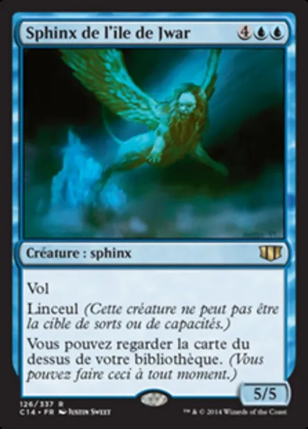 Sphinx de l'île de Jwar, carte Magic C14 126 — extension Commander 2014