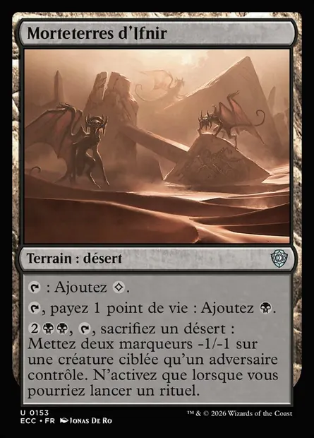 Morteterres d'Ifnir, carte Magic ECC 153 — extension Lorwyn Eclipsed Commander