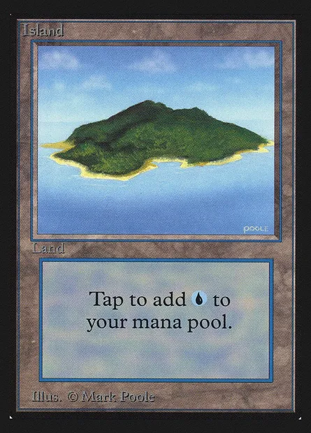 Island, Magic card CED 292 — Collectors' Edition set