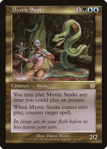 Mystic Snake, Magic card APC 112 — Apocalypse set