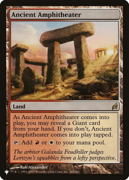 Ancient Amphitheater, Magic card PLST LRW-266 — The List set