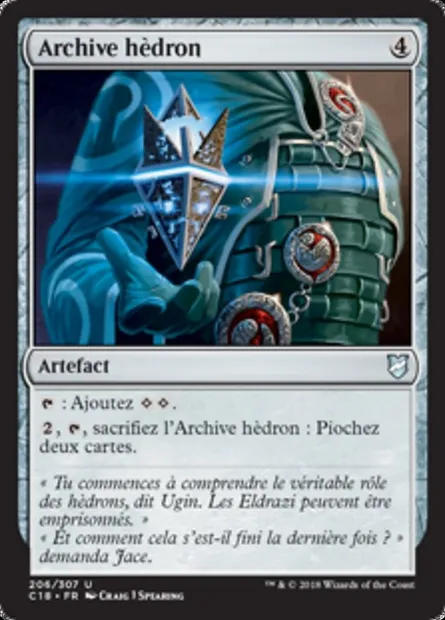 Archive hèdron, carte Magic C18 206 — extension Commander 2018