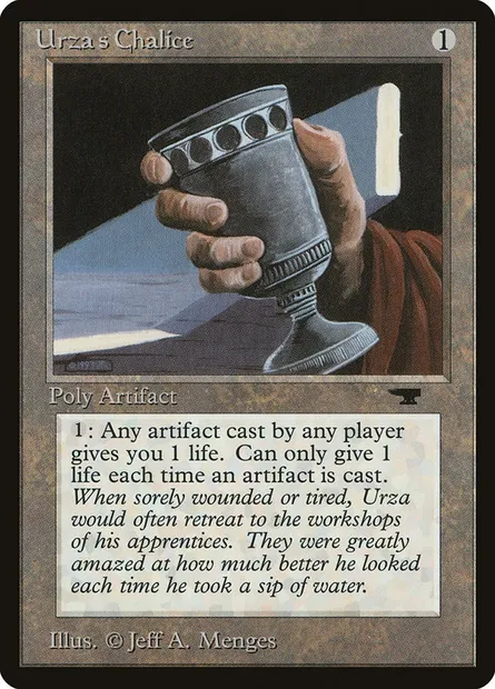 Urza's Chalice, Magic card ATQ 75 — Antiquities set