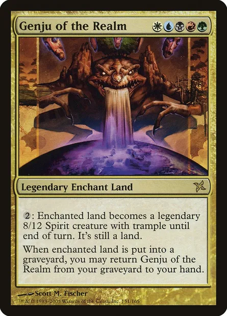 Genju du royaume, carte Magic BOK 151 — extension Traîtres de Kamigawa