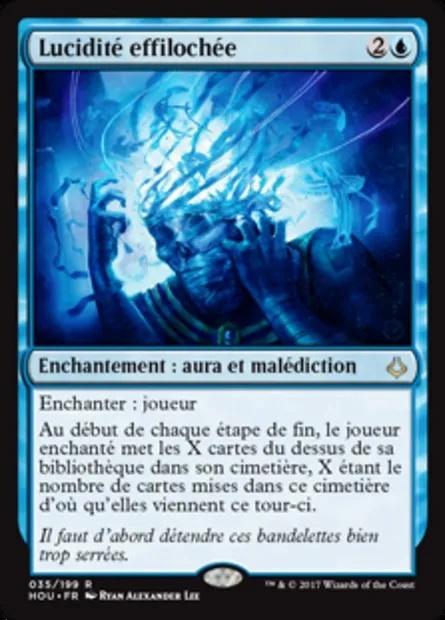 Lucidité effilochée, carte Magic HOU 35 — extension L’âge de la destruction