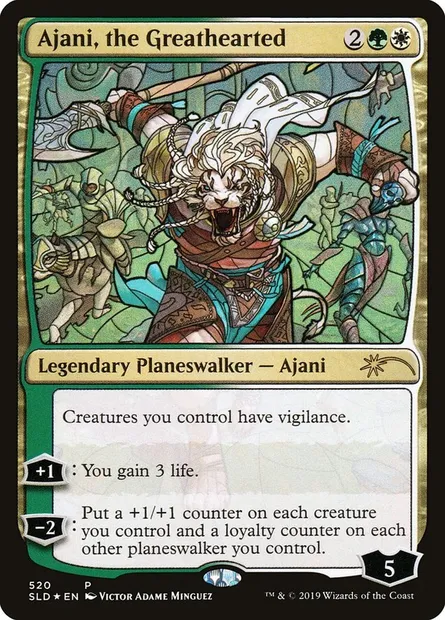 Ajani, the Greathearted, Magic card SLD 520 — Secret Lair Drop set
